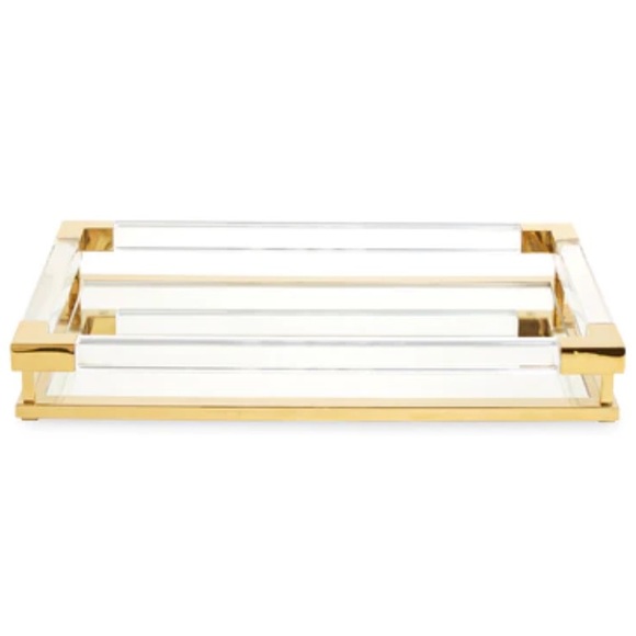 JONATHAN ADLER Jacques Golden, Mirrored Tray - Picture 2 of 6